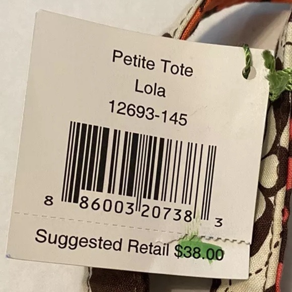 New VERA BRADLEY Set Petite Tote Handbag Lola Print Zip Across Wallet - Picture 4 of 8